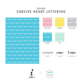 Little K Custom Baby Blanket Minky Dots - Heart Lettering Cursive | The Nest Attachment Parenting Hub